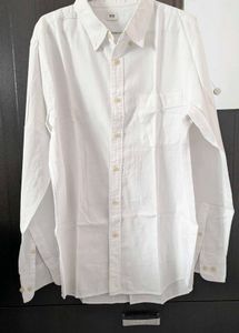 Uniqlo White Button-Down Shirt