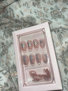 Pinkish-Nude Almond Press On Nails