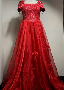 Wine Toast evening Dress