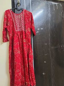 Red Anarkali Kurti