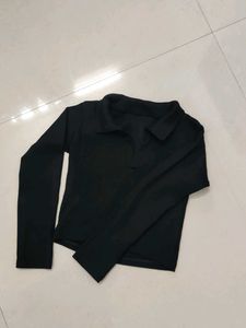 Black Long Sleeve Top