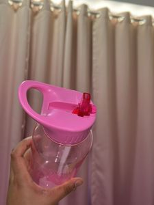 TYPO Pink Water Bottle With Print