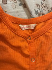Orange Color Top