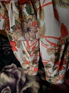 Girls Floral Print Party Dress