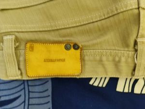 Beige Straight Mid Rise Jeans