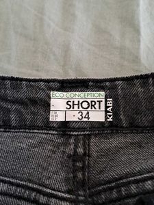 Black Denim Shorts