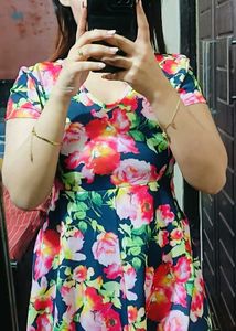 Floral Print Skater Dress