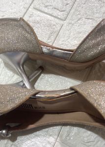 Elegant Sparkly silver heels