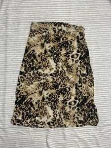 Leopard Print Midi Skirt