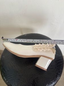 Elegant White Mary Jane  Heels