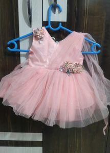 Party Wear Birthday Dress For 6-12 Months Old Girl