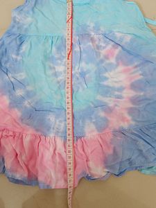 Tie Dye Cotton Beach Wear For Girls
