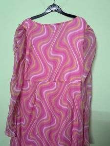 Pink Patterned Dress