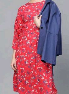 Printed A Line Kurta