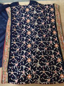wedding wear dress with heavy dupatta work