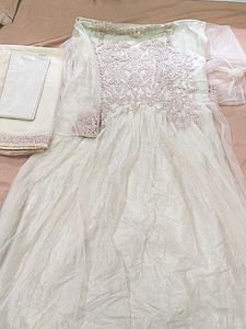 Elegant Embroidered Anarkali Suit