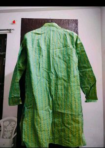 Festival Wearing Net Kurta Men