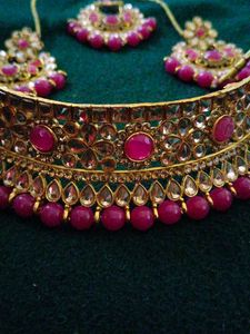 Purple Colour Jewellery Set