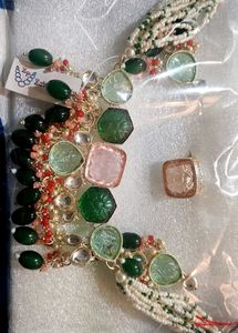 ZAVERI PEARLS Multicolor Stones & Beads Multistran