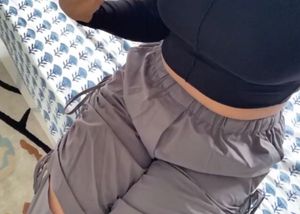 Grey Parachute Pants