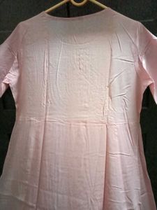 BrandNew Embroidery Pink Anarkali Kurti