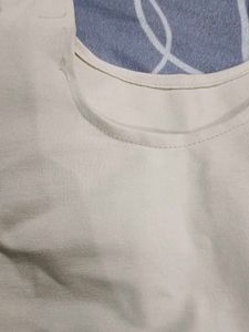 Cream Crop Tank Top Totally New