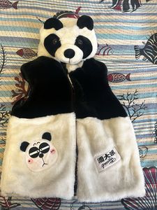 Cute Panda , double side woolen jacket
