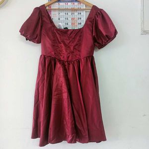 shein puff sleeve party dress