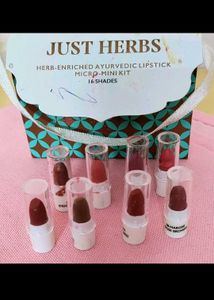8 Just Herbs Mini Lipsticks