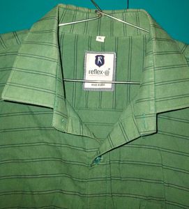 Green Striped Long Sleeve Shirt