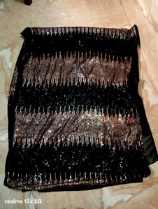 Sparkling Black Sequin Fabric
