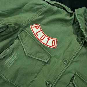 Embroidered Army Green Shirt|vintage|rugged