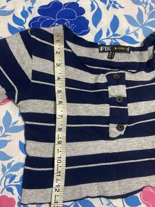 Striped cropped' Top