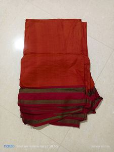 Brow Cut Green Saree