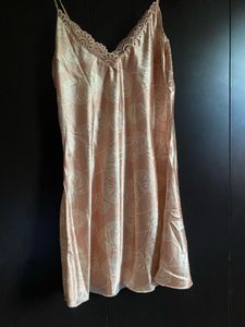 Blush Satin Lace Slip Dress