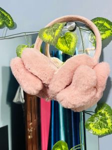 Blush Pink Plush Ear Muffs
