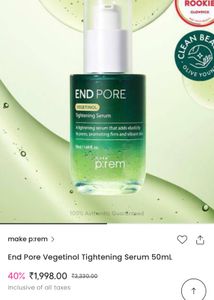 make p:rem END PORE Vegtinol Tightening Serum