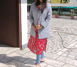 Pastel Blue Overcoat (Women)