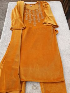 Velvet Three Piece Suit Set