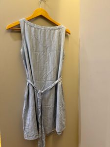 ALLEN SOLLY cotton Striped Sleeveless Dress🐳