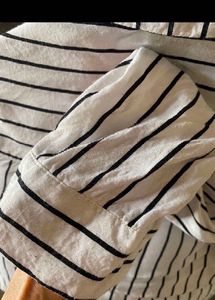Forever 21 Striped Crop Shirt