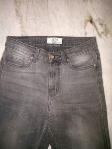Charcoal Skinny Jeans High Rise