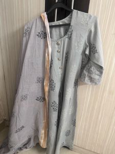 Suit Set With Pallazo And Dupatta