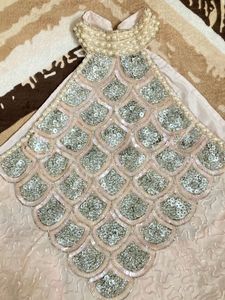 Mini Dress With Full Of Heavy Work