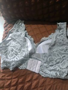 Gray Lace Bralette