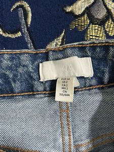 Blue Denim high waist Ankle Length Jeans