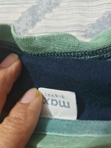 Boy's Striped Tee &amp; Denim Shorts Set