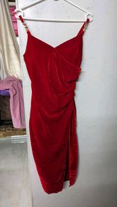 Red Velvet Mini Dress