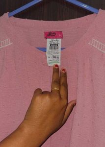 Pink Button-Down Top