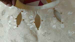 Cream Colour Stiched Kurti